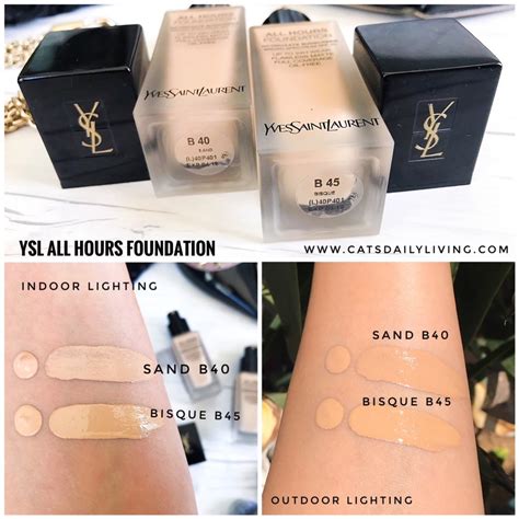 yves saint laurent foundation bd40|ysl all hours foundation reviews.